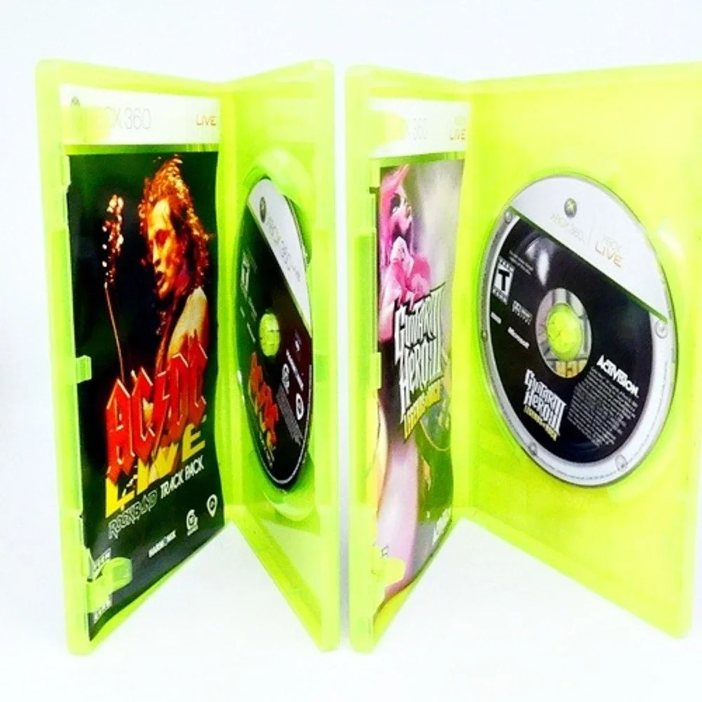 Guitar Hero Rockband Game Lot Of 5 (Microsoft XBox 360) AC/DC Beatles World Tour